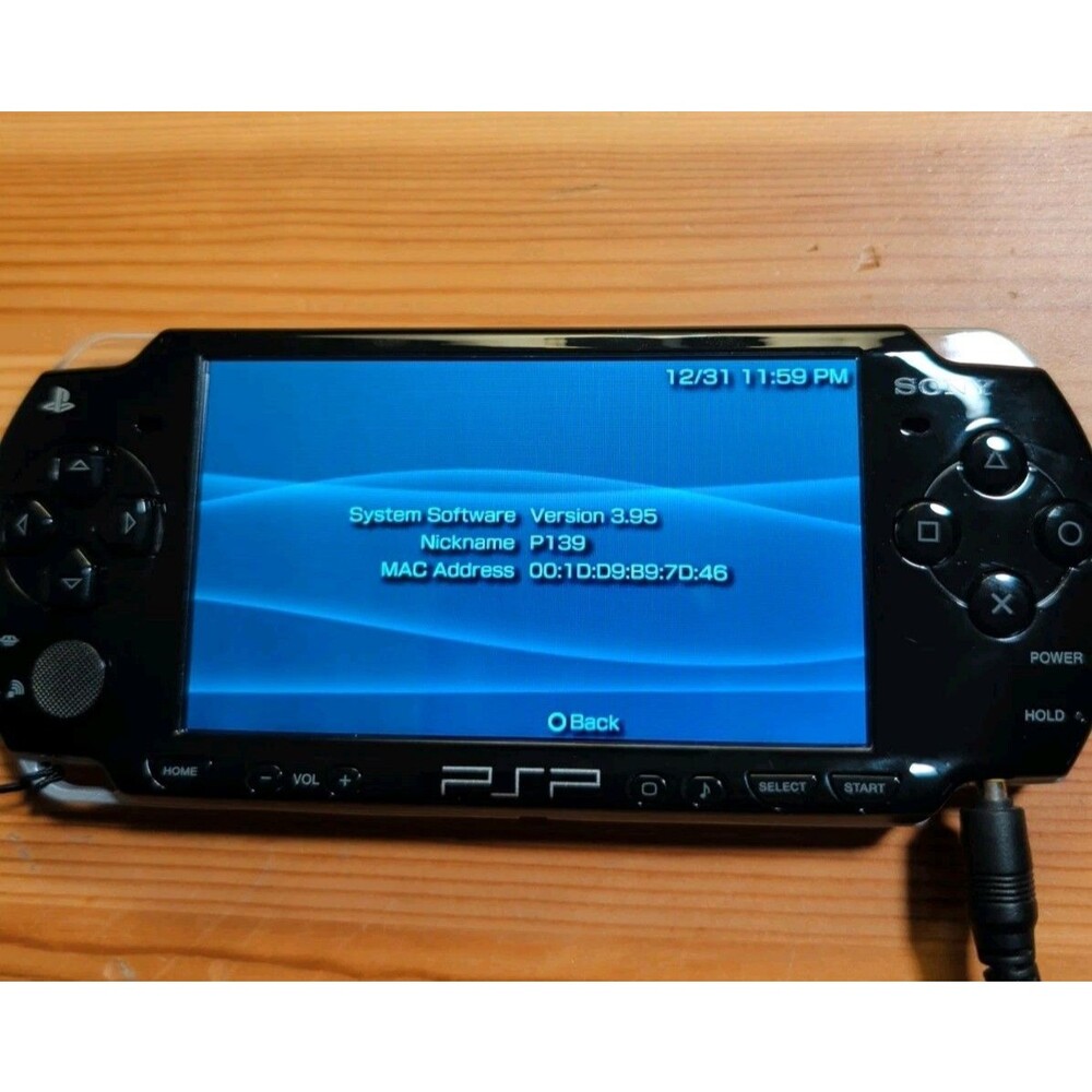 Sony PlayStation PSP-2001 Black with Charging Cable, 8 GB Memory Card - Picture 10 of 10